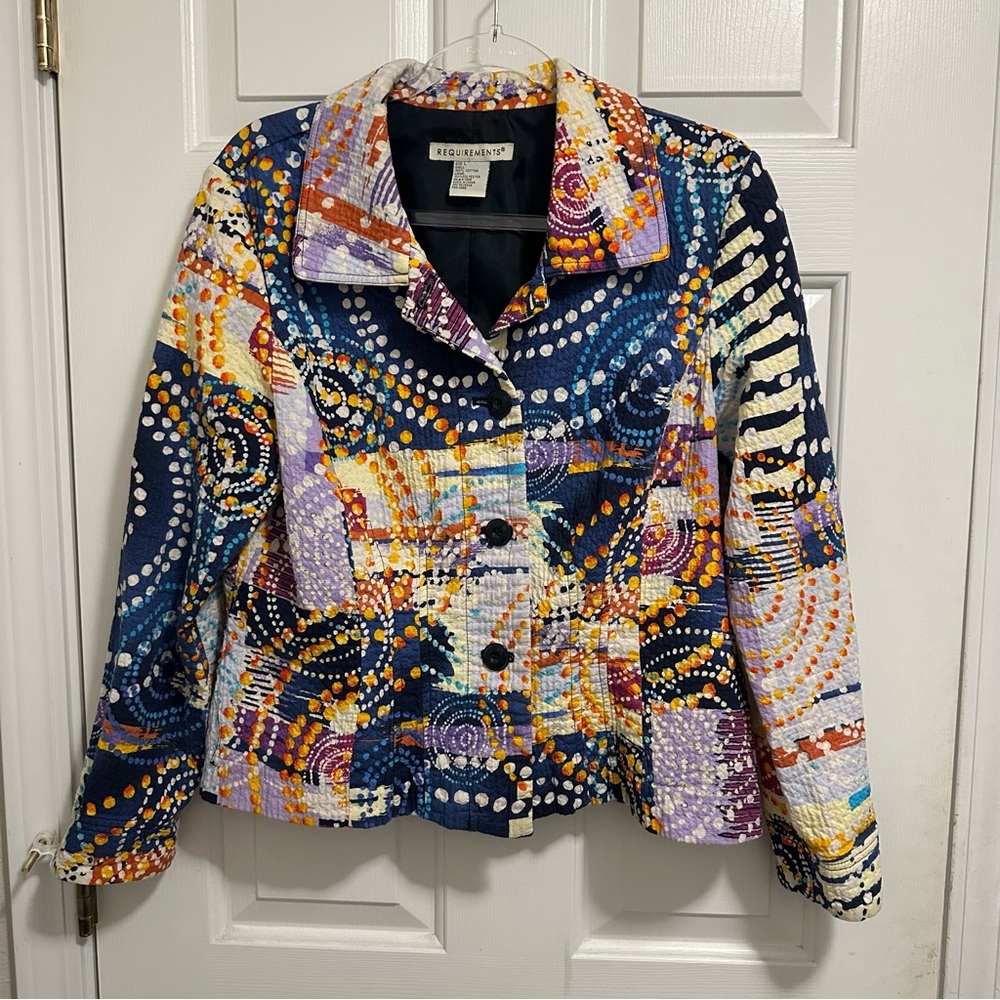 Requirements Colorful & Gauzey-Textured Blazer